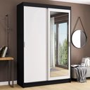 Ver imagem 2 de Guarda-roupa Solteiro Madesa Tokio 2 Portas de Correr com Espelho 2 Gavetas