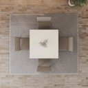 Ver imagem 5 de Conjunto Sala Jantar Mesa Vértice 90 cm Canto Reto C Vidro 4 Cadeiras Milla Henn