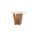 Ver imagem 6 de Conjunto Sala Jantar Mesa Vértice 90 cm Canto Reto C Vidro 4 Cadeiras Milla Henn