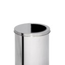 Ver imagem 5 de Lixeira de Inox 20l com Aro Meia Lua 24x40