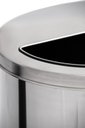 Ver imagem 4 de Lixeira de Inox 20l com Aro Meia Lua 24x40