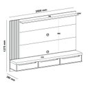 Ver imagem 3 de Painel Presence 3 Gavetas para Tv de 75 Polegadas com Tampo 50mm - Artely