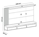 Ver imagem 3 de Painel Presence 3 Gavetas para Tv de 75 Polegadas com Tampo 50mm - Artely