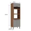 Ver imagem 4 de Torre Quente 1300 3 Portas Ebano Fosco/fendi - Genialflex