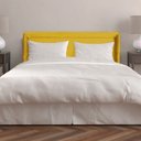 Ver imagem 5 de Cabeceira Requinte Stela Veludo Queen Mostarda