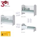 Ver imagem 2 de Berço Mini-cama Henn Bala de Menta - Branco