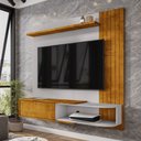 Ver imagem 1 de Painel para Tv até 55 Polegadas Paraty 1 Porta Naturalle/off White - Móveis Bechara