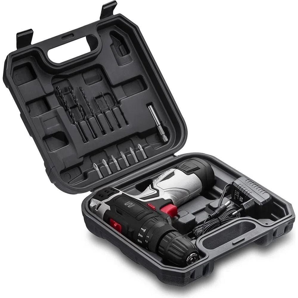 Kit Maleta Parafusadeira de Impacto 12v Ho099 Bateria de Lítio e