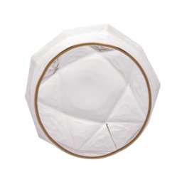 Conjunto 02 Copos Baixos de Cristal com Borda Dourada 550ml - 3