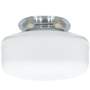 Plafon Colonial Alumínio Natural Drops Branco Boca 10 Retrô