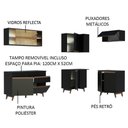 Ver imagem 3 de Cozinha Completa de Canto Preto Reims Madesa