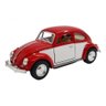 Miniatura Metal Volkswagen Fusca Vermelho Branco 1967 057d73 - 1