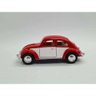 Miniatura Metal Volkswagen Fusca Vermelho Branco 1967 057d73 - 4