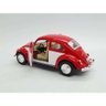 Miniatura Metal Volkswagen Fusca Vermelho Branco 1967 057d73 - 3