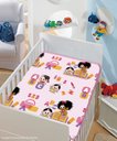 Ver imagem 1 de Cobertor Jolitex Turma da Monica Pelo Alto Rosa Abc
