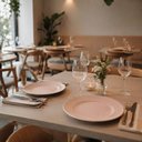 Ver imagem 4 de Jogo 12 Pratos Rasos 27cm Melamina Bege Aveline Lyor Lanches Refeições Restaurante Buffet