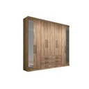 Ver imagem 1 de Guarda Roupa Casal 8 Portas e 6 Gavetas c/ Espelho Master 8.6 Atacama - Santos Andirá