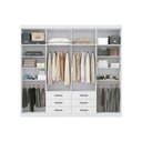 Ver imagem 4 de Guarda Roupa Casal 8 Portas e 6 Gavetas c/ Espelho Master 8.6 Atacama - Santos Andirá