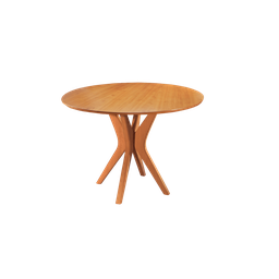 Mesa de Jantar Redonda Maciça 1,10m Genebra Star Móveis - 1