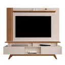 Ver imagem 3 de Rack com painel grecia 1.8 ripado tv até 72 pol-oferta:Off white/freijó