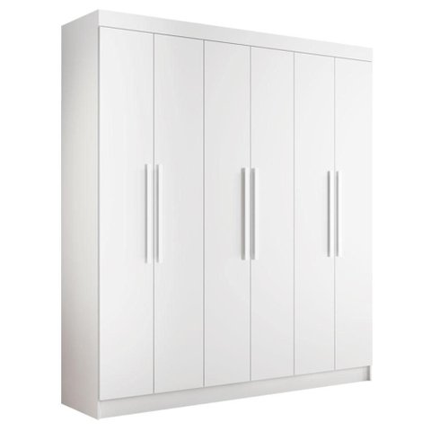 Guarda Roupa California 6 Portas Branco - Tigus