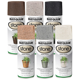 Tinta Spray Efeito Pedra Stone Cor Bege Siena Rust Oleum - 6