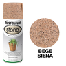Tinta Spray Efeito Pedra Stone Cor Bege Siena Rust Oleum - 3