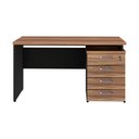 Ver imagem 5 de Escrivaninha Mesa Escritório 135cm 4 Gavetas Flex Multimóveis CR25314