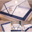 Ver imagem 3 de Super Mosquiteiro para Cama 135x190x85 Tela Dobrável Portátil