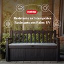 Ver imagem 4 de Banco e Baú Eden Gardem 265l Cinza Keter