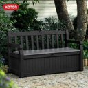 Ver imagem 2 de Banco e Baú Eden Gardem 265l Cinza Keter