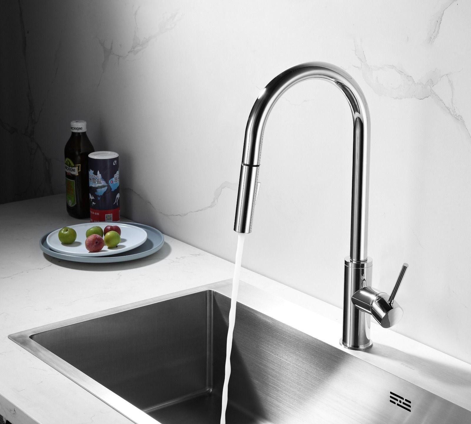 Misturador Monocomando para Cozinha de Mesa com Bica Móvel