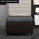 Ver imagem 2 de Base para Cama Box Solteiro 88x188cm Hit I02 Corano Marrom - Mpozenato