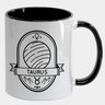 Caneca Branca com Interna Preta Y5 Signo Touro Planeta Arte - 1