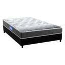 Ver imagem 1 de Cama Box Casal: Colchão Espuma Probel Guarda Costas Super Resistente + Base CRC Suede Black(138x188)
