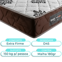 Ver imagem 3 de Kit Cama Box Bau + Cabeceira + Colchão Solteiro D45 + Travesseiro Ortobom