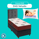 Ver imagem 5 de Kit Cama Box Bau + Cabeceira + Colchão Solteiro D45 + Travesseiro Ortobom