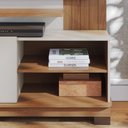 Ver imagem 7 de Estante de Tv 65 Polegadas 152cm Itaim C04 - D'Rossi Cor Off White Matte e Freijó