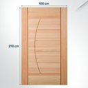 Ver imagem 2 de Folha de Porta Maciça em Eucalipto Acabamento Natural 210x100cm PM78 Solar Cruzeiro Portas