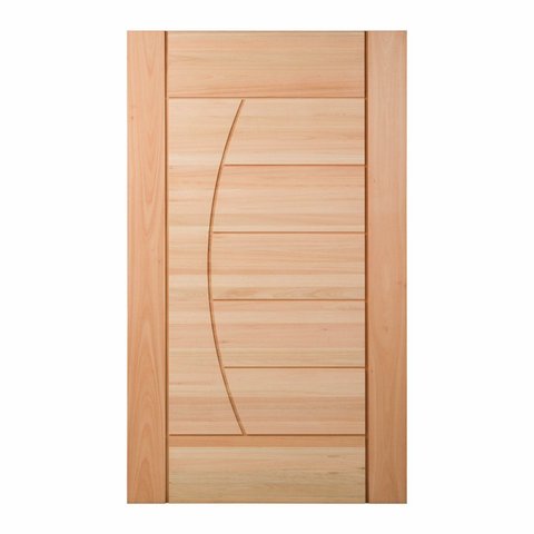 Folha de Porta Maciça em Eucalipto Acabamento Natural 210x100cm PM78 Solar Cruzeiro Portas