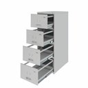 Ver imagem 1 de Arquivo de Aço 04 Gav – (70cm) – CHAPA # 22 – TRILHO TELESC – 1,33×0,47×0,70m – CZ/CZ – AMAPA – 1310