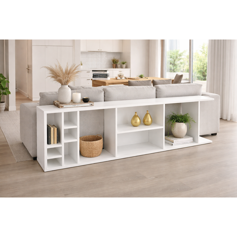 Aparador Mesa para Sofá com Adega Nicho Decoração