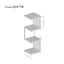 Ver imagem 5 de Prateleira de Canto Lyra 3 Nichos Decorativos Freijó para Sala Quarto Livros