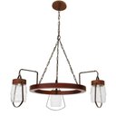 Ver imagem 1 de Lustre Lamparina 1303e Natural Vidro Transparente