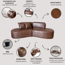 Ver mais imagens de Sofá 250 cm Estilo Conforto Virginia Corino Modena:Wisk