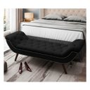 Ver imagem 2 de Recamier Divã Odessa P04 195 cm Suede - ADJ Decor - Preto TCA 944