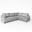 Ver imagem 2 de Sofá 4 Lugares 1,77x2,57m Canto Leona Gold Bom Pastor Linho Cinza