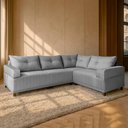 Ver imagem 1 de Sofá 4 Lugares 1,77x2,57m Canto Leona Gold Bom Pastor Linho Cinza