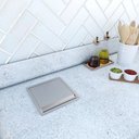 Ver imagem 1 de Cesto Lixeira Pia Cozinha Embutir 5 L Inox 304 Não Enferruja Technox
