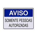Ver imagem 3 de Combo 6 Placas De Sinalização Aviso Somente Pessoas Autorizadas 25x15 Acesso - S-215/1 F9e